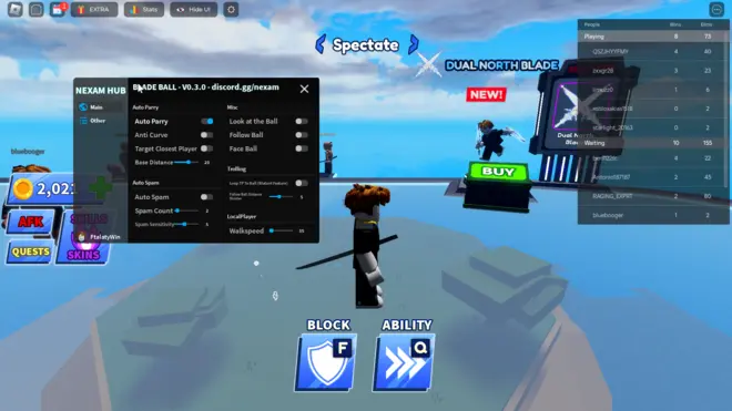 Blade Ball - Роблокс читы (Auto farm, Auto Parry, God Spam) | Bedol Hub - Project Meow