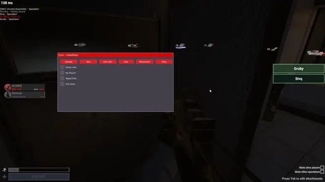Cyrix - Бесплатный чит на SCP: Secret Laboratory (WH, AIM, BHOP) Cyrix - Бесплатный чит на SCP: Secret Laboratory (WH, AIM, BHOP)
