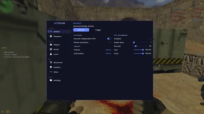 Interium - HvH чит на КС 1.6 (Кряк) Interium - HvH чит на КС 1.6 (Кряк)