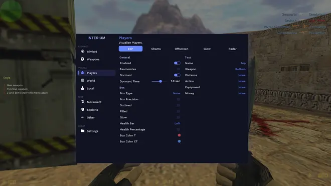 Interium - HvH чит на КС 1.6 (Кряк) | steam_legacy