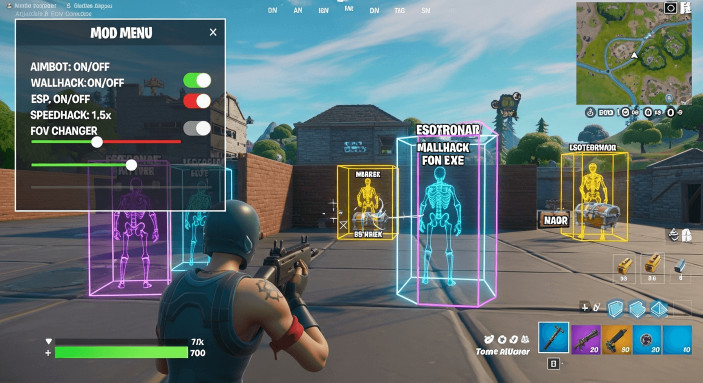 Klavistic External - Wallhack ESP чит для Fortnite c Триггерботом