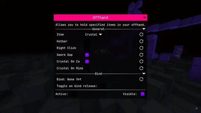 Meteor - Aim assist, No Fall, Crystal aura чит мод на майнкрафт