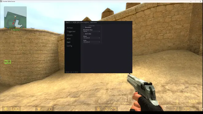 NDh - Бесплатный простой legit чит с ESP для Counter-Strike: Source | v92 (x86)