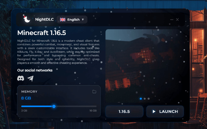 NightDLC - Бесплатный чит для Minecraft на режимы FunTime, HolyWorld и SpookyTime