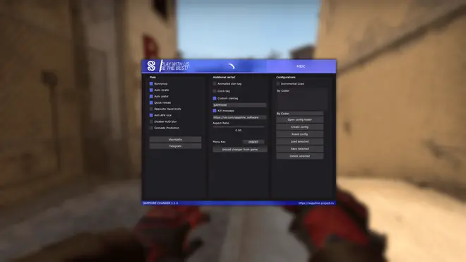 Sapphire - бесплатный CSGO инвентори чейнджер Sapphire - бесплатный CSGO инвентори чейнджер