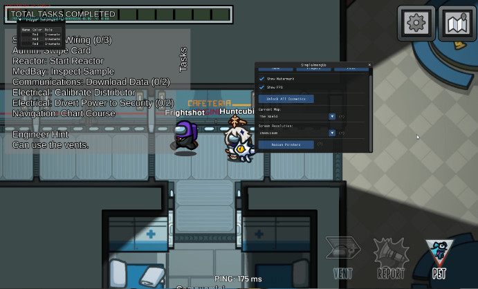 SimpleOverlay - Бесплатный External чит для AmongUs с ESP и Misc