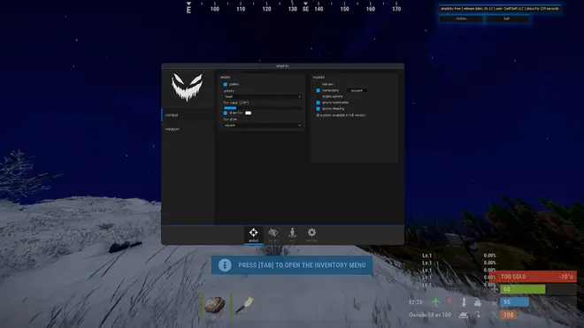Simplicity - Скачать бесплатный чит на Rust Pirate + CFG (ЕСП, Unload, Аимбот)
