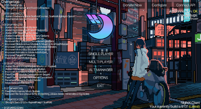 NightX Client - Бесплатный Forge чит на Майнкрафт основанный на LiquidBounce+